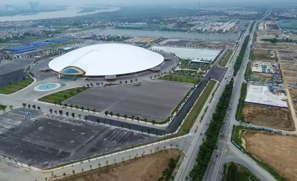 Tensile Membrane Roof Steel Structure Building Vietnam National Convention and Exhibition Center Project