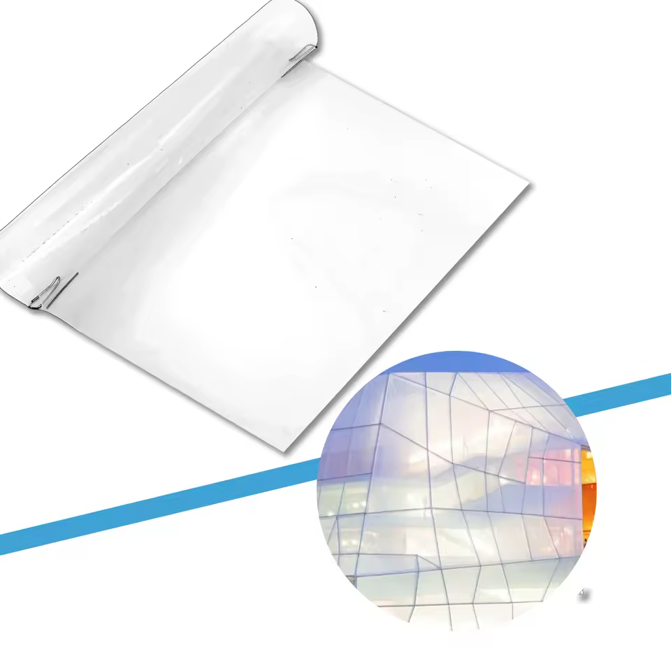 ETFE-100 High Light Transmittance and Thermal Insulation Optical ETFE Film for Architectural and Aerospace Tensile Structure