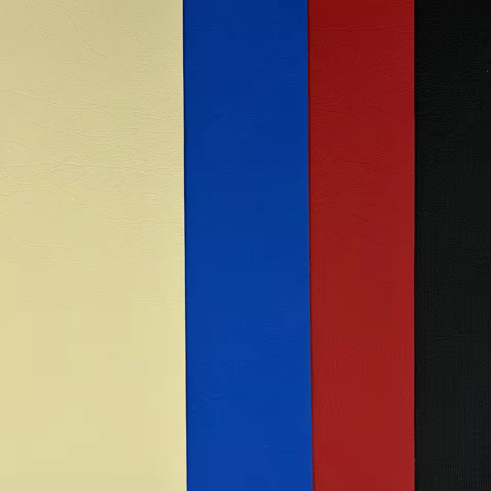 650G Leather Grain Embossed PVC Coated Fabric Good Weather Resistance Tear Resistance and Abrasion Resistance